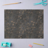 スティームパンクギア、デコパージュ用の錆びた金属パターン 薄葉紙 (クラフト)