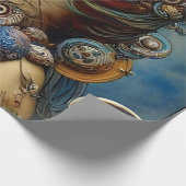 スティームパンククイーンアートラッピング紙 ラッピングペーパー (角)