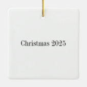 スティームパンククリスマスエンジェル セラミックオーナメント (裏面)