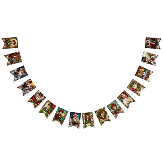 スティームパンククリスマス バンティングフラッグ (全)