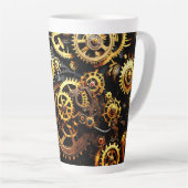 スティームパンククロックギア1004 カフェラテマグ (右アングル)