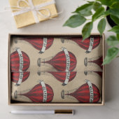 スティームパンククールバルーンパターンのタイル 薄葉紙 (ギフト)