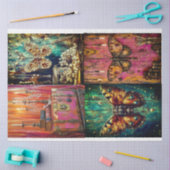 スティームパンクコラージバイエルシーレーン 薄葉紙 (クラフト)