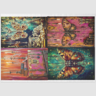 スティームパンクコラージバイエルシーレーン 薄葉紙