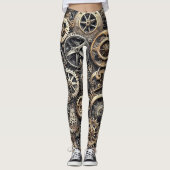スティームパンクコーグ&ギアパターン レギンス (正面)