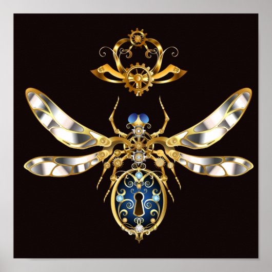 スティームパンクゴールデンクイーンビーポスター ポスター (正面)