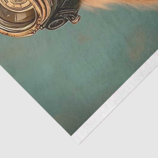 スティームパンクゴールデンレトリエバーアビエーターAS7デコページ 薄葉紙 (詳細)