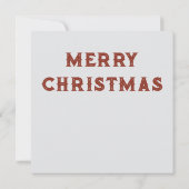 スティームパンクサンタクリスマスグリーティングカード (裏面)