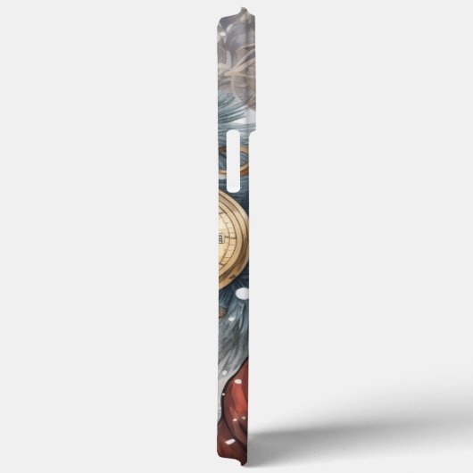 スティームパンクサンタクロース時計製造と雪の木 Case-Mate iPhoneケース (裏面 / 右)