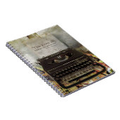 スティームパンクシェイクスピア引用文ハードカバーノート ノートブック (右側)