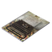 スティームパンクシェイクスピア引用文ハードカバーノート ノートブック (左側)