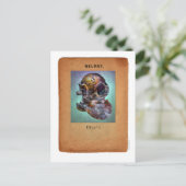 スティームパンクシュルレアリスム – ダイバーズヘルメット ポストカード (スタンド正面)