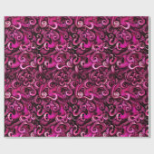 スティームパンクシーライフピンクタコ触手 ラッピングペーパー (フラット)