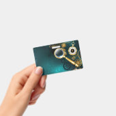 スティームパンクスタイルの拡大鏡 バッジ (手持ち)