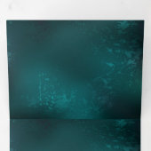 スティームパンクスタイルの拡大鏡 三つ折りカード (内部最初)