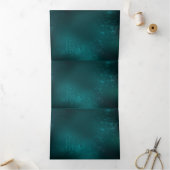 スティームパンクスタイルの拡大鏡 三つ折りカード (内部)