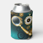 スティームパンクスタイルの拡大鏡 缶クーラー (缶正面)