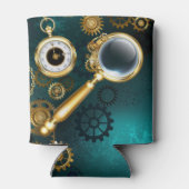 スティームパンクスタイルの拡大鏡 缶クーラー (裏面)