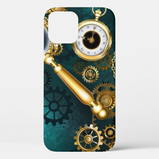 スティームパンクスタイルの拡大鏡 Case-Mate iPhoneケース (裏面)