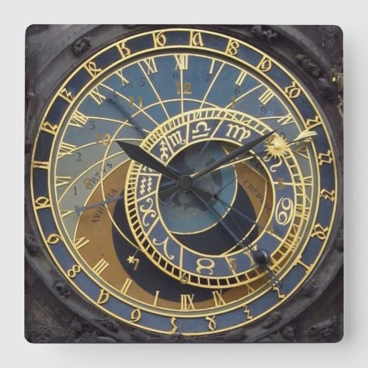 スティームパンクスタイルアストロニカルプラハ ラージ壁時計 (正面)