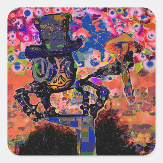 スティームパンクスパイダー スクエアシール (正面)