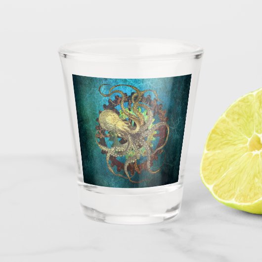 スティームパンクタコ&クロックワークギア ショットグラス (正面)