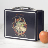 スティームパンクタコ&クロックワークギア パーソナライズされた メタルランチボックス (インサイチュ)