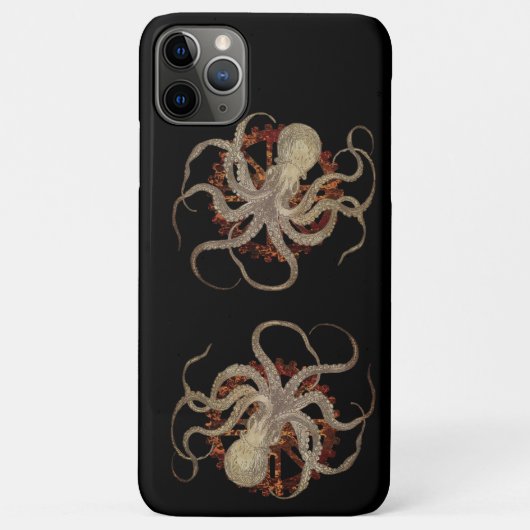 スティームパンクタコ&ラスティ時計製造ギア Case-Mate iPhoneケース (裏面)