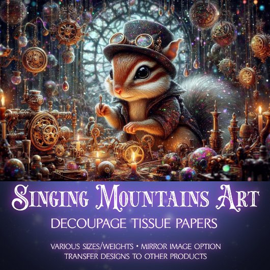 スティームパンクチップムンクメカニカルドリームデカップページ 薄葉紙