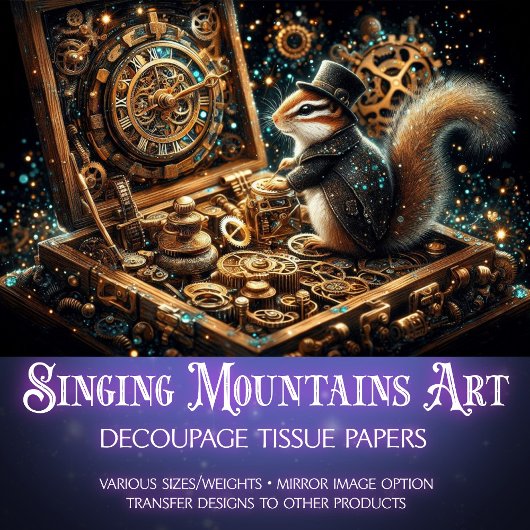 スティームパンクチップムンクメカニカルドリームデカップページ 薄葉紙