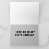 スティームパンクツェッペリンBLIMP新聞誕生日カード カード (内部)