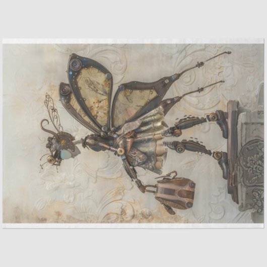 スティームパンクティニーフェアリー旅行デクページ 薄葉紙 (正面)