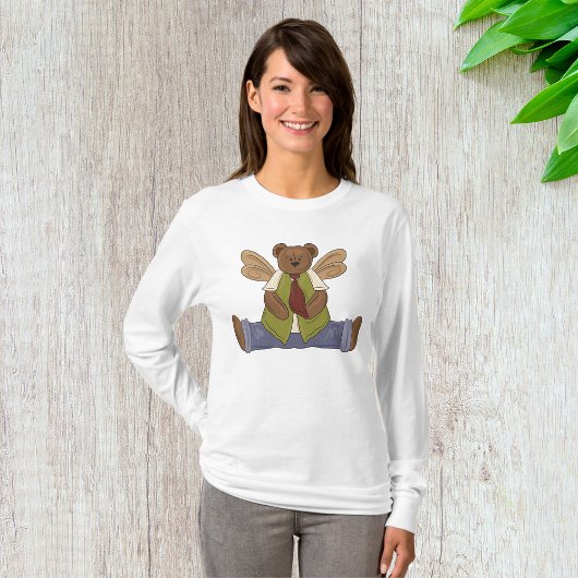 スティームパンクテディベア妖精の翼 Tシャツ