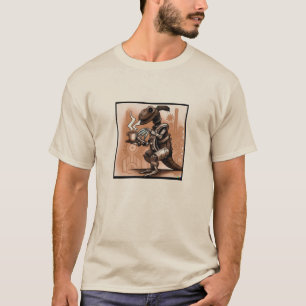 スティームパンクディノ飲みコーヒーシャツ Tシャツ