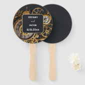 スティームパンクデヴァガンザヴィンテージコグスゲストブック ハンドファン (正面&裏面)