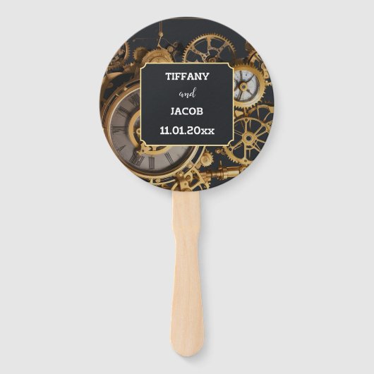 スティームパンクデヴァガンザヴィンテージコグスゲストブック ハンドファン (正面)