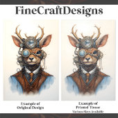 スティームパンクトナカイギアズゴーグルベストD8デコパージュ 薄葉紙