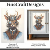 スティームパンクトナカイギアズゴーグルベストD8デコパージュ 薄葉紙