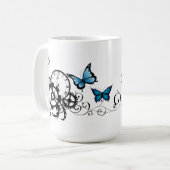 スティームパンクトライバルブルーチョウ コーヒーマグカップ (正面左)