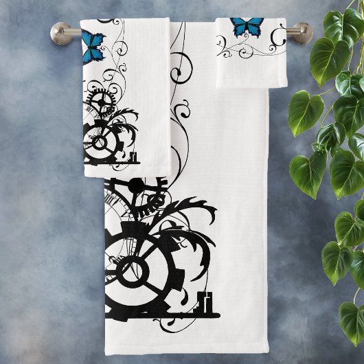 スティームパンクトライバルブルーチョウ バスタオルセット