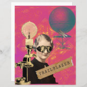 スティームパンクトレーラブレザーポップ・アートのアートスクラップブック紙 (正面/裏面)