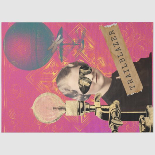 スティームパンクトレーラブレザーポップ・アートのアート 薄葉紙 (正面)