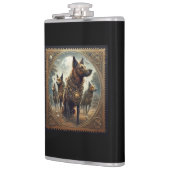 スティームパンクドッグズオンザ狩りフラスコ フラスク (左)