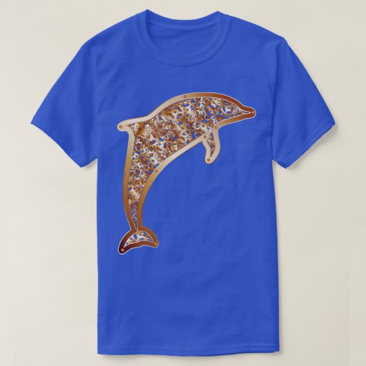 スティームパンクドルフィン抽象デザイン Tシャツ (デザイン正面)