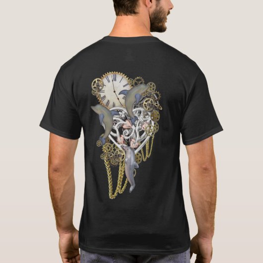 スティームパンクドルフィン時間 Tシャツ (裏面)