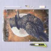 スティームパンクハロウィーンクロウレイヴンティッシュペーパー 薄葉紙 (クラフト)