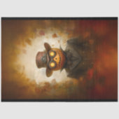 スティームパンクハロウィーンハロウィーンのカボチャのちょうちんF3デコページ 薄葉紙 (正面)