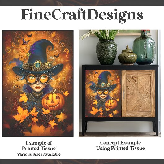 スティームパンクハロウィーンハロウィーンのカボチャのちょうちんF4デコパージュ 薄葉紙