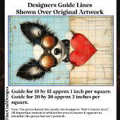 スティームパンクパピロンドッグ&赤いハートCQ3デカップページ 薄葉紙