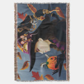 スティームパンクパンプキンウィッチ スローブランケット (正面縦)